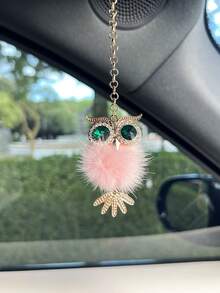 1 件汽车内饰挂件合金猫头鹰汽车后视镜装饰车内挂件 - 均碼 - 查看 5