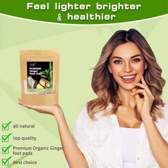 50 Stücke Premium Natürliche Bambus Fuß Pads, Ingwer Natürliche Reinigung Fördernd Schlaf, Geeignet Für Tägliche Entspannung Fuß Patches, Beinhaltet 50 Klebeblätter Und 50 Fuß Pads
