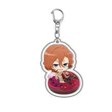 bandai Accesorio de anime Llavero acrílico de anime - Bungou Stray Dogs Lindo colgante de estilo Y2K de dibujos animados, adecuado para bolsos y llaves, regalo perfecto para fans, accesorios de cosplay, llavero de coche, bolso, mochila, pequeña joya, accesorios, regalos creativos, regalos de estudiante, accesorios de coche, colgante de bolso, accesorios escolares