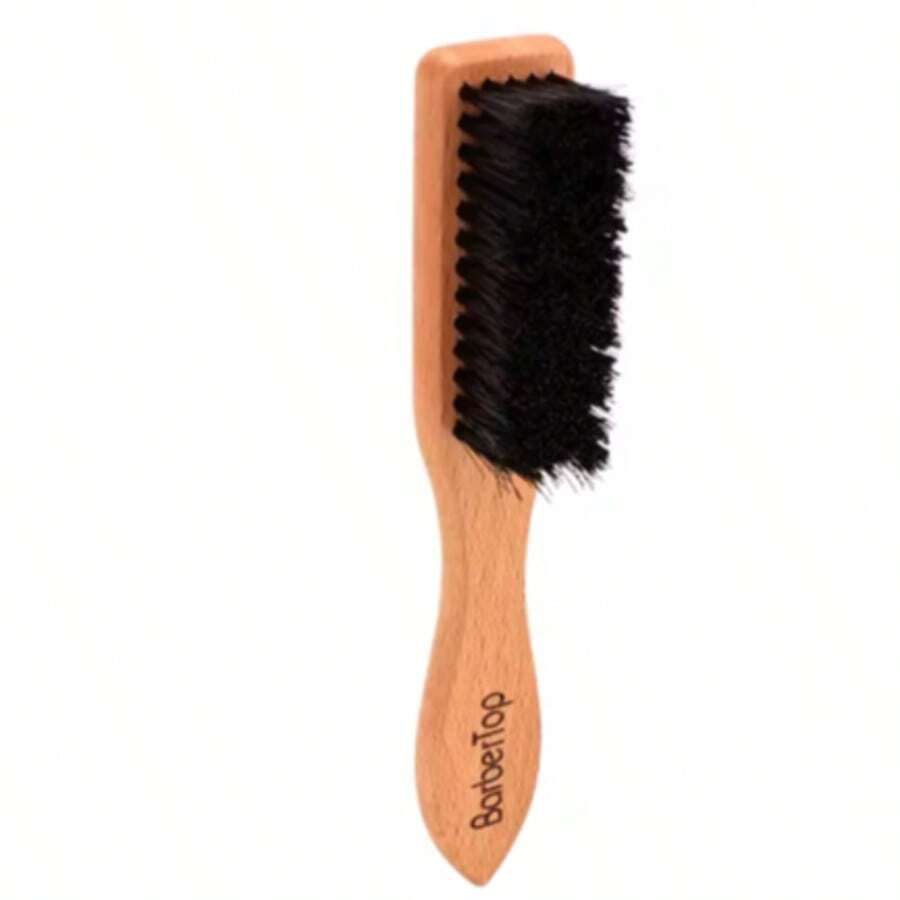 Barbertop Men Beard Brush Wooded Handle Soft Hair Cleaning Brush Broken Hair Remove Comb Hairdressing Neck Duster Barber Tools