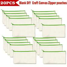 40/20/10/5pcs Set Blank Canvas Tote Bags, Digital Printing Craft DIY Handmade Gift Bag Multipurpose Set, Portable Cosmetic Bag/Toiletry Kit Travel Makeup Set, Express Love & Gratitude Gift Packtravel Essentials For Vacation Summer Holiday Back To School School Stuff Bag For School Travel Bag For Women Makeup Bag For Travel