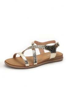 New Summer Open Toe Comfortable Casual Simple Versatile Women Flat Sandals