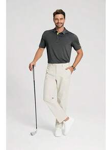 Golf Shirts For Men - Moisture Wicking Short Sleeve Performance Sport Casual Striped Collared Mens Polo Shirt-2025 - Black Stripe - View 6