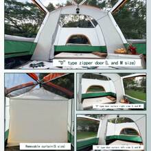 Portable, Durable, Thickened, Quick Assembly, Suitable For 4-12 People, 2 Bedrooms & 1 Living Room, With Storage Bag, Ventilation, Mosquito-Proof - Ideal For Outdoor Camping And Hiking!