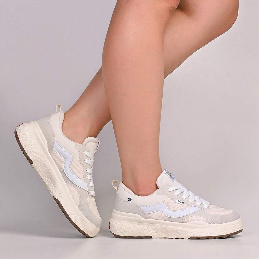 Men's Women's Gym Sports Everyday Sneakers Immediate Shipping Launch - 灰白色 - 查看 1