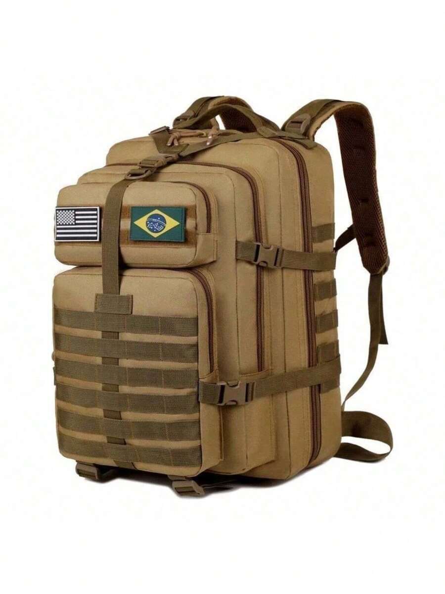Tactical Backpack Camping Military 50 Liters Water Resistant W03 Yobel.Store - Khaki - View 1