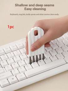 5 Peças Conjunto de Limpeza Multiuso para Computador: Escova Macia Limpadora de Teclado, Limpador de Frestas e Limpador de Teclas, Escova de Limpeza da Tampa da Garrafa Térmica, Limpador de Teclado com Alça Curva para Ranhuras Profundas e Rasas, Escova para Mamadeira, Conjunto de Limpeza de Mesa, Escova Multifuncional, Suprimentos para Escola, Casa e Escritório