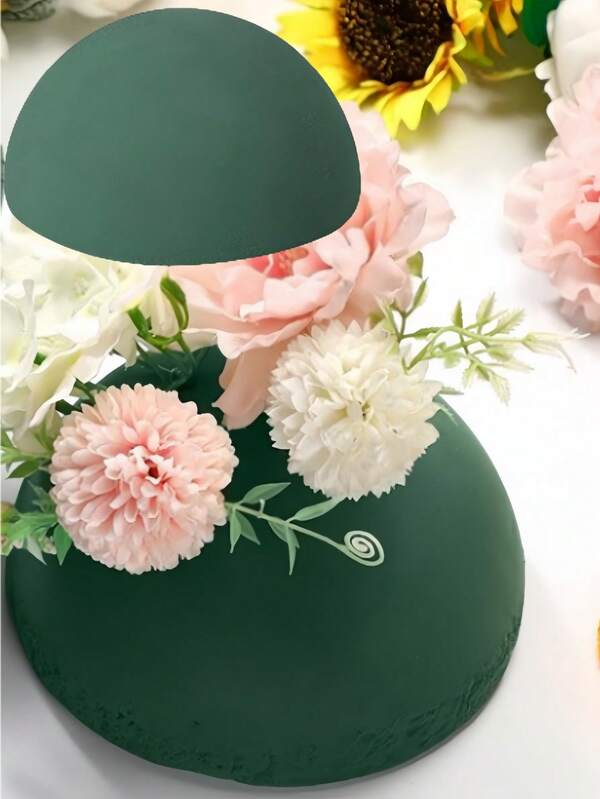 طين الزهور الكروي، طين مصنَّع على شكل كرة الزهور، مناسب لترتيب الزهور الاصطناعية، رغوة النباتات، لوازم محل الزهور، فن DIY، حفلات الزفاف والأعياد والعائلة والمكتب وديكور الحديقة