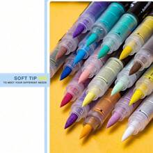 Set de 168 colores, 1 conjunto de 120 colores de rotuladores de marcador acrílico líquido con punta suave, suministros de arte para estudiantes, marcadores para dibujar en zapatos, camisetas, pintura corporal impermeable, grafiti, colorear, útiles escolares, regreso a clases