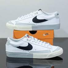 Nike 男士休闲西装帆布运动鞋，夏季新款轻便低帮舒适运动鞋 - 白色 - 查看 8