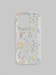 1pc Floral Pattern Transparent Phone Case, Suitable For IPhone 17/17 Air/17 Pro/17 Pro Max And Galaxy Phones, Protective Cover - Multicolor - View 23