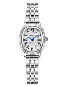 1 pièce Montre à quartz élégante pour femme avec affichage d'échelle romaine délicat et polyvalent, pour le port quotidien