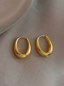 优雅大圈耳环 - 奢华新款女士珠宝，复古风格的个性配饰