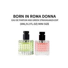 Born In Roma  Donna - Intense - Green Stravaganza- EDP Women's Mini Splash Fragrances (6ml/0.2 Fl.Oz) Travel Size - 粉紅色+綠色Q香組合 - 查看 4