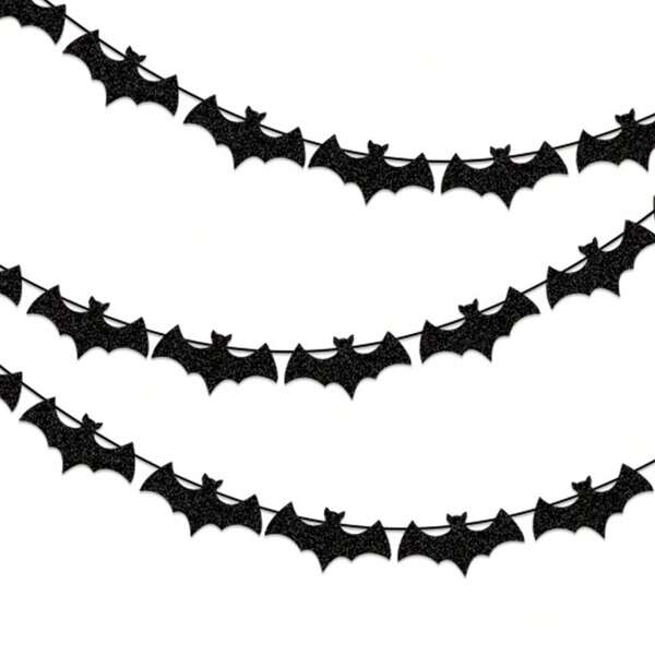 1pc Happy Halloween Banner , Halloween Paper Hanging Garland Bunting Banner ,Pumpkin Flag, Halloween Party Backdrop Decor