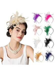 1 pieza Fascinators para mujer, sombreros para té para el Kentucky Derby, cóctel, boda, fiesta de vestidos elegantes