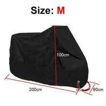 Funda para motocicleta NMAX, AEROX, PCX, MIO, BEAT, CLICK, impermeable, a prueba de lluvia y polvo, con protección UV - Negro - Ver 9