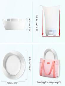 7L LED Lighted Party Ice Bucket With Long-Lasting Color Changing, Perfect For Wine And Champagne, Changes To 7 Colors - White - View 6