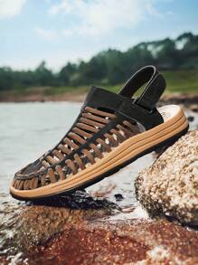 Men's Casual Colorblock Outdoor Sandals For Daily Wear & Sports