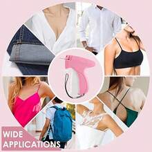 手持式服装钉枪 - 服装修补工具套装，含6根钉针和1000个钉子，服装修补缝纫枪，快速服装修补工具，迷你服装缝纫机，快速毛毯钉枪，服装包边机