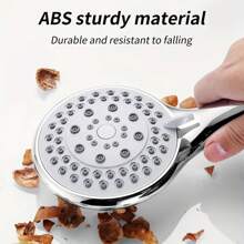 Cap de duș cu debit mare, set de 3 furtunuri de duș portabile de înaltă presiune și cap de duș cu debit mare