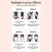 annies 10ml Fantasy Colored Cat Magnetic Gel Nail Polish Ultra Shine Glitter Semi Permanent Soak Off UV LED Varnish Manicure Nails - Multicolor - View 6