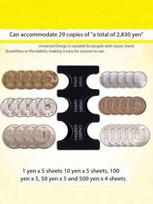 2个装日式零钱包便携式零钱包货币收纳透明卡包男女通用迷你钱包零钱包旅行钱包