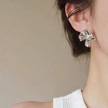 1 par de pendientes asimétricos geométricos elegantes y versátiles