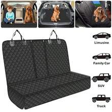 Pet Car Seat Cover Dog Protector Mat Rear Back Waterproof Nonslip Cushion - Black - View 7