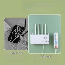 2 szt./1 szt. Uchwyt do routera bezprzewodowego, łatwy w montażu – schowek na ścianę bez wiercenia, polerowana powierzchnia, wielofunkcyjny organizer do domu i biura, praktyczny haczyk, półka ścienna na Wi-Fi, schowek na router, organizer na kable do salonu bez wiercenia, schowek na ścianę, bezprzewodowy Wi-Fi, dekoder TV
