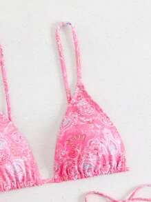 2 Stück Blumen-Bikini-Set, für Sommer Strandurlaub