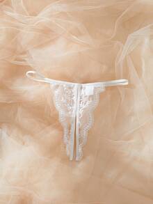 女士透明蕾丝性感文胸、内裤和迷你裙内衣套装