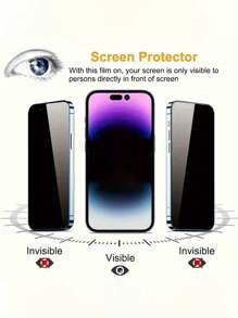 2 Stücke Datenschutzbildschirmschutz geeignet für 16 Pro Max/16pro/16pIus/16e/15pro Max/15pro/14/13 Smartphones, mit Datenschutz-Gehärtetem Glas Anti-Fingerabdruck, staubfrei, ölresistent beschichtet, verstärkte Haltbarkeit und einfache Installation von Handzubehör.