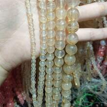 1 brin de pierres lâches en quartz rose naturel, perles roses naturelles pour la fabrication de bijoux, bracelets et colliers DIY