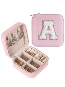 A 26 Letter Portable Jewelry Storage Box, Suitable For Daily Wear, Vacation Dates, And Other Occasions, And Is Also A Surprising And Exquisite Small Gift.
