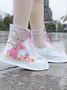 1 paar waterdichte, antislip overschoenen voor jongens en meisjes, antislip regenlaarzen voor schoolgaande kinderen, dik voor regenachtige dagen, kampeer- en wandelaccessoires