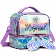 Lancheira de desenho animado para meninas, lancheira para estudantes e piqueniques de viagem para crianças, bolsa fofa - Pacote de Refeição para 118 Meninas - Ver 7