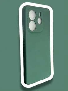 Redmi Note 14 4G / 5G Case - Silicone With Velvet - Army Green - View 2