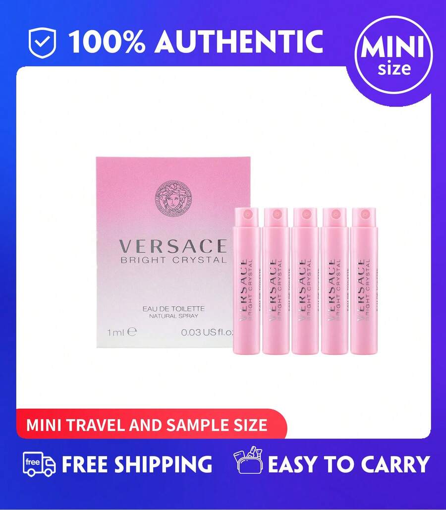 Bright Crystal EDT Perfume For Women Scent Sample Vial Travel Size Mini 5x(1ml) Fragrances - 5ml(1ml*5支) - 查看 1