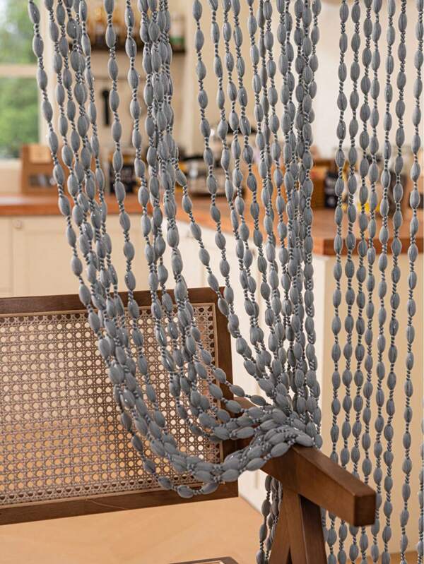 1pc/2pcs Hanging Tassel Curtain Divider Partition Curtain For Living Room Entrance