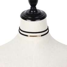 Black Collar Necklace Velvet Choker Fashion Punk Jewelry Women