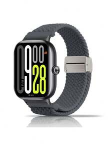 chinbersky 1 条优质尼龙表带，适用于小米 Redmi 手表 5/小米 Redmi 手表 4/小米智能手环 8 Pro/小米智能手环 9 Pro，柔软透气可调节运动替换表带，适合男女，轻便耐用速干腕带