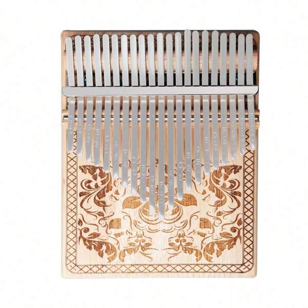 1 pieza Piano de pulgar de madera sólida Kalimba de 21 teclas