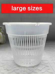 1/3/5 Pieces Orchid Pots Plastic Breathable Prevent Rotting Hydroponic Container Plant Pots Desktop Pots For Potted Plants And Flowers - Clear - View 14