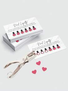 50pcs Referral And Loyalty Discount Card Business Referrals Reward Awards Cards,Double Sided Loyalty Cards For Business Beauty Salons,School Supplies,Back To School