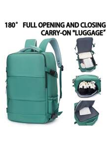 Mochila de viaje de equipaje de mano de 40x20x25cm, adecuada para Ryanair, avión, viaje, hombres y mujeres, compartimento para portátil de 14 pulgadas, para la escuela, exterior, viaje, oficina, universidad, escuela secundaria, transporte, deportes