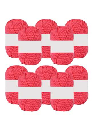 10pcs Yarn Doll Floss, Acrylic Yarn For DIY Knitting Hat, Scarf, Cushion (Assorted Packaging Design)