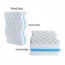 10pcs 1.5x Compressed Nano Sponge Cleaning Magic Erasers, Kitchen, Bathroom, Multifunctional,1=5 Ordinary Sponges! - White - View 3
