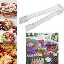 5/6/10 Pcs Buffet Tongs, 6.3 Inch Mini Food Service Utensil Clip, Transparent Kitchen Tong, Mini Ice Tong, Mini Dining Clip, Sugar Cube Mini Ice Tong For Tea & Coffee Parties, Celebrations, Bars, Canapés, Salad, Dessert, Sandwich, Barbecue, Cookies, Summer, Summer Set - Clear - View 9