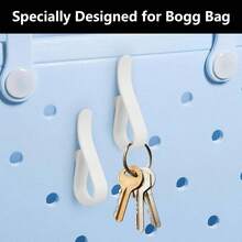 Sanchamy 4PCS Hook Accessories Bogg Bags Cup Holder Connector Holder Insert Hook-Secure And Organize Your Items In Your Beach Tote Bag-White - 黑色 - 查看 8